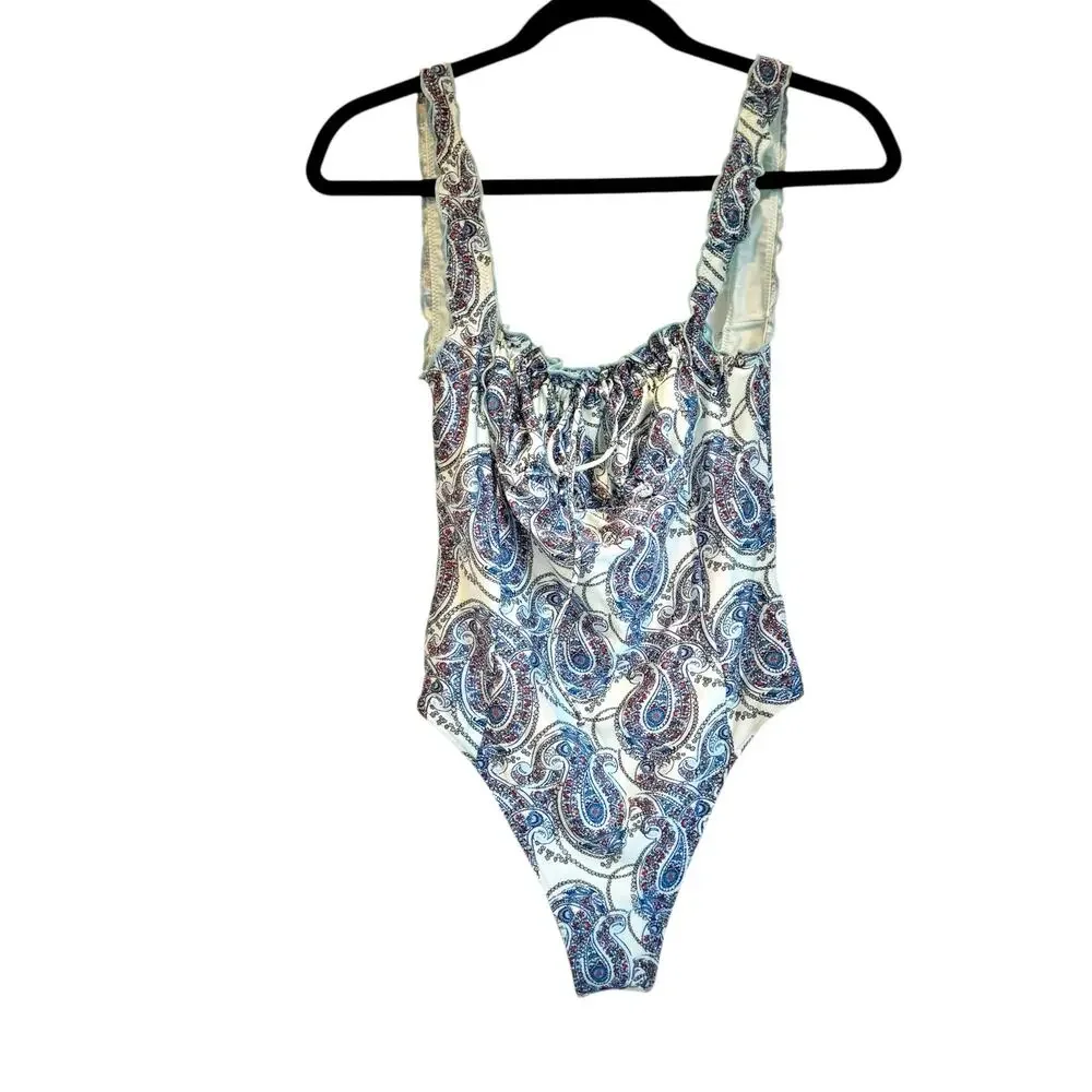 Frankies Bikinis Women's Fawn Shine One Piece Swimsuit Paradiso Paisley SZ L NWT